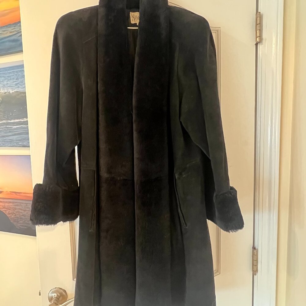 Maxima Shearling mid length Coat